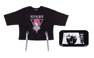 کراپ دخترانه طرح دار