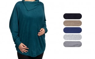 بلوز زنانه بافت آستین‌ کیمونو‌