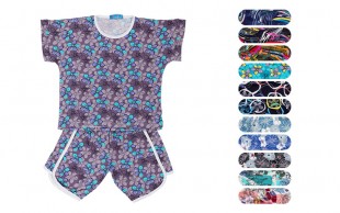 ست تاپ و شلوارک طرحدار دخترانه