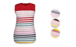 تونیک آستین حلقه ای Colorful