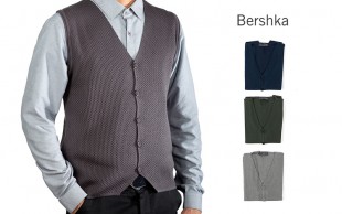 ژیله بافت مردانه طرح Bershka