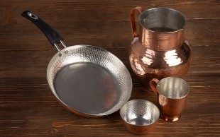 ظروف مسی چکش کاری شده