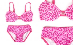 ست لباس زیر دخترانه پلنگی