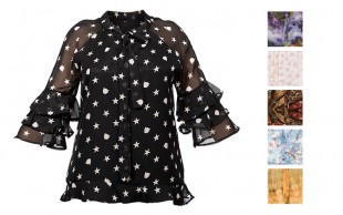 بلوز حریر گره ای