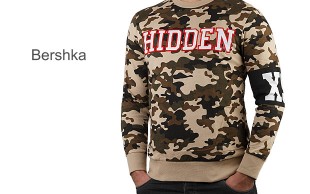 بلوز ارتشی مردانه طرح Bershka