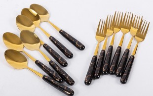 قاشق چنگال طرح ماربل