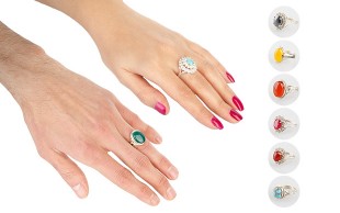 نیم ست و انگشتر نقره