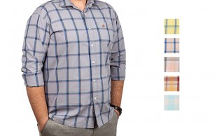 پیراهن چهارخانه مردانه Pazzo