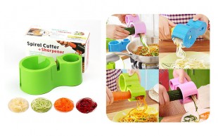 تراش دوقلو رشته کن و چاقو تیز کن Spiral Cutter