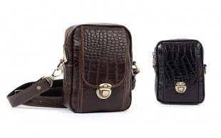 کیف دوشی قفل دار  چرم طبیعی