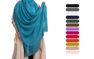 شال ساده زنانه نخی