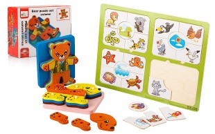 دو مدل پازل چوبی