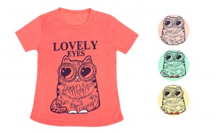 تیشرت دخترانه طرح جغد