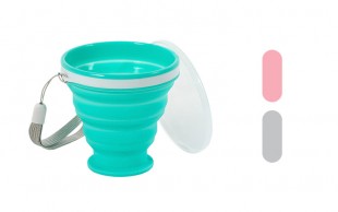 لیوان سیلیکونی درب دار