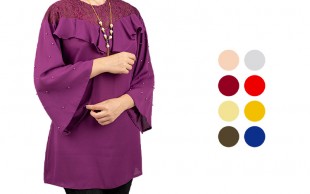 شومیز بلند کرپ حریر زنانه