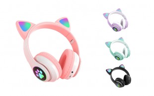 هدفون بلوتوثی طرح Cat مدل STN-28