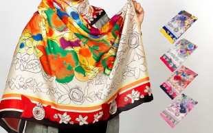 روسری ابریشم دست دوز