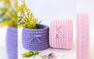 ورکشاپ بافت سبد های تریکو در موسسه هنر ماندگار پارسی