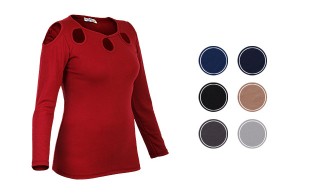 بلوز زنانه سرشانه باز