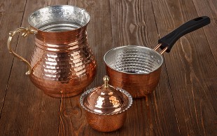 ظروف آشپزخانه مسی