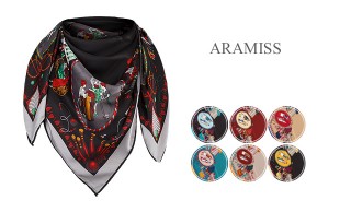 روسری ساتن ابریشم ARAMISS