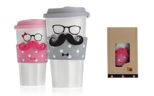 ماگ سرامیکی خانم و آقای سیبیل