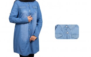 مانتو جین نگین دار Jannier