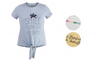 تیشرت آستین کوتاه زنانه KIABI