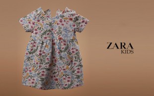 پیراهن گلدار دخترانه Zara
