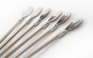 قاشق شربت خوری نی دار استیل