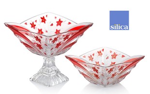 ظروف بلور رنگی Silica