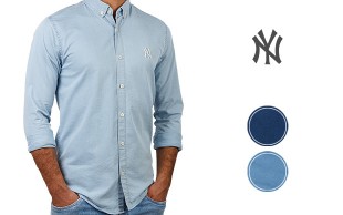 پیراهن جین مردانه طرح NY