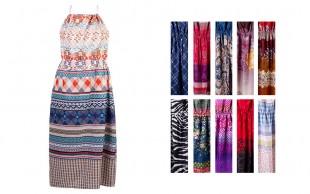 پیراهن ساحلی طرحدار زنانه