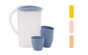 پارچ و لیوان Tak plastic مدل Kish