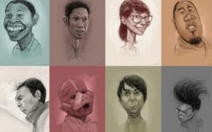 طراحی کاریکاتور و رئال