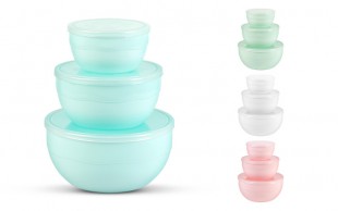 ست سه عددی کاسه درب‌دار Lovely