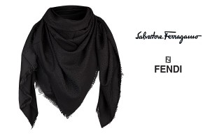 روسری مشکی Salvatore Ferragamo