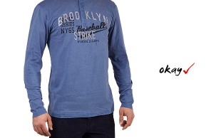 تیشرت آستین بلند مردانه BROOKLYN