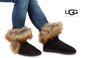 نیم بوت خزدار طرح UGG