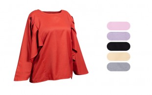 بلوز زنانه آستین شنلی