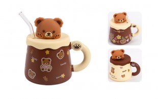 ماگ خرسی درب دار Perfect Life