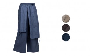 دامن شلواری کتانی زنانه