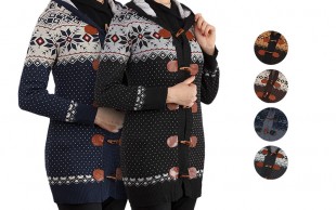 مانتو بافت طرحدار زنانه