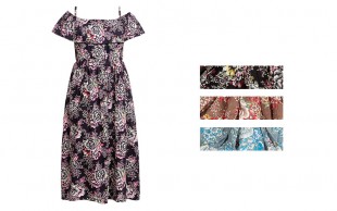 پیراهن ساحلی یقه قایقی