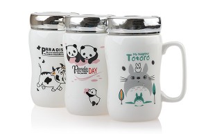 ماگ درب آینه‌ای Cartoon Cup