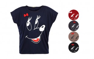 تیشرت زنانه سایز بزرگ Minnie Mouse