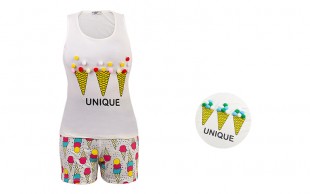 تاپ و شورتک زنانه Ice Cream