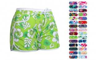 شلوارک زنانه طرح هاوایی