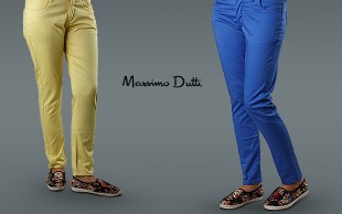 شلوار کتان زنانه Massimo Dutti