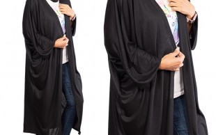 مانتو جلوباز مشکی